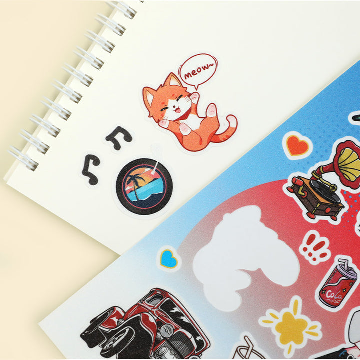 Hojas de adhesivos de corte de beso personalizado (tamaños de papel ISO)