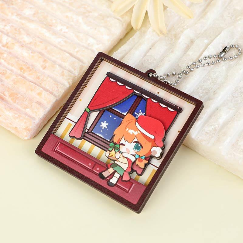 Custom Layered Wood Keychain