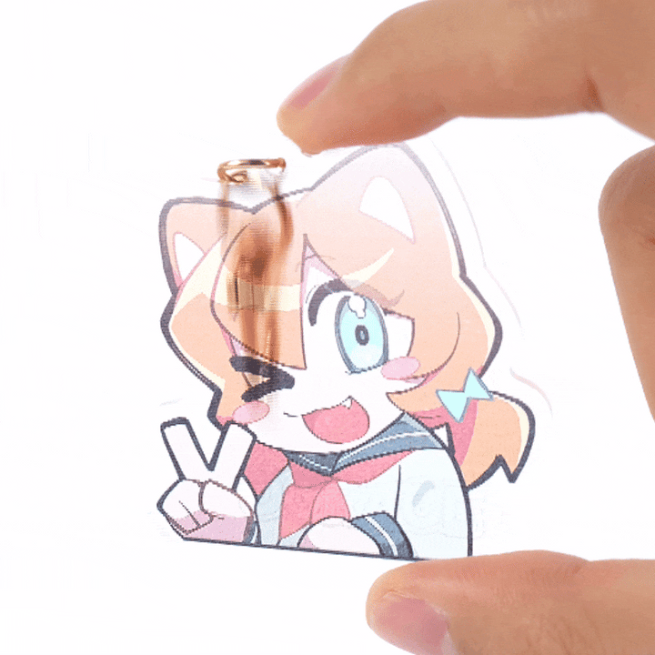 Custom Lenticular Acrylic Keychain