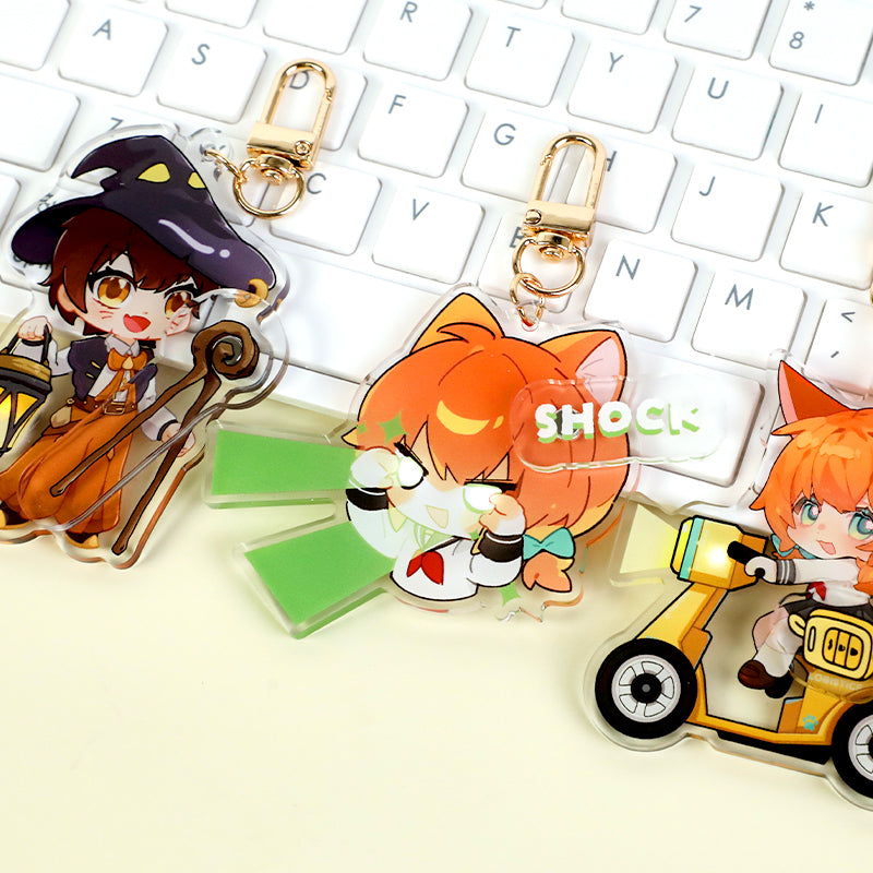 Custom Light Up Magnetic Keychains