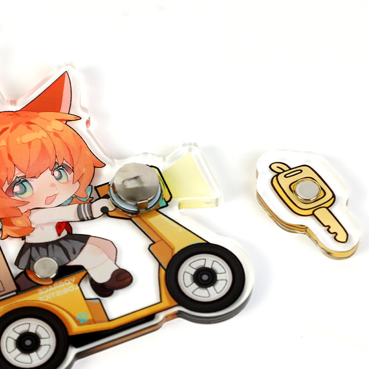 Custom Light Up Magnetic Keychains