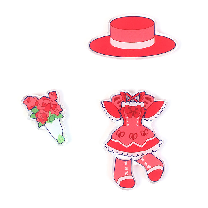 Custom Magnetic Dress-up Acrylic Standees - VOGRACE