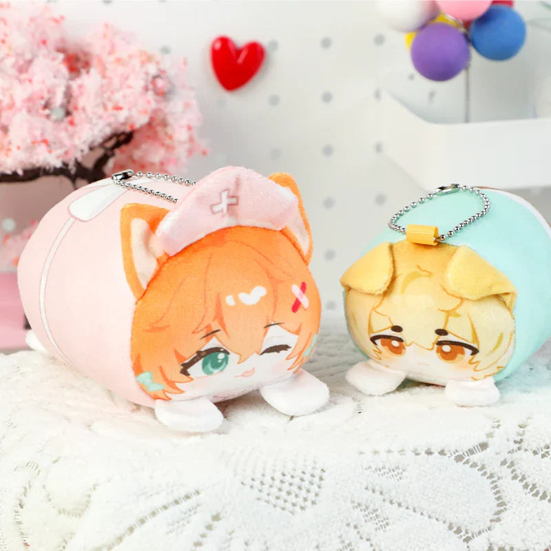 カスタムもちころりんぬいぐるみマスコットキーホルダー