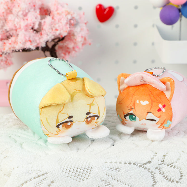 Individuelle Mochikororin Plüschmaskottchen Schlüsselanhänger 
