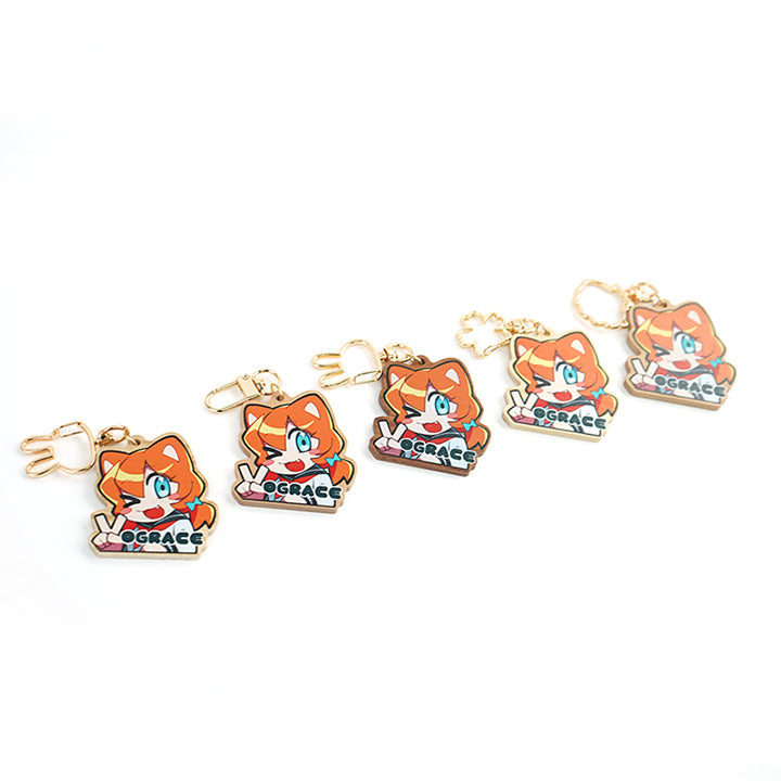 Custom Natural Wooden Keychains - VOGRACE