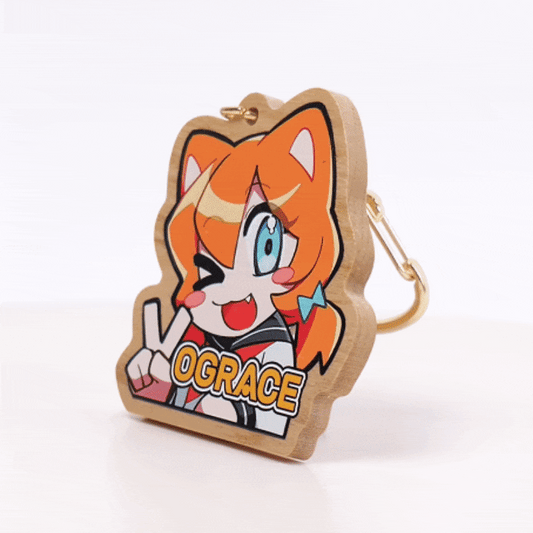 Custom Natural Wooden Keychains