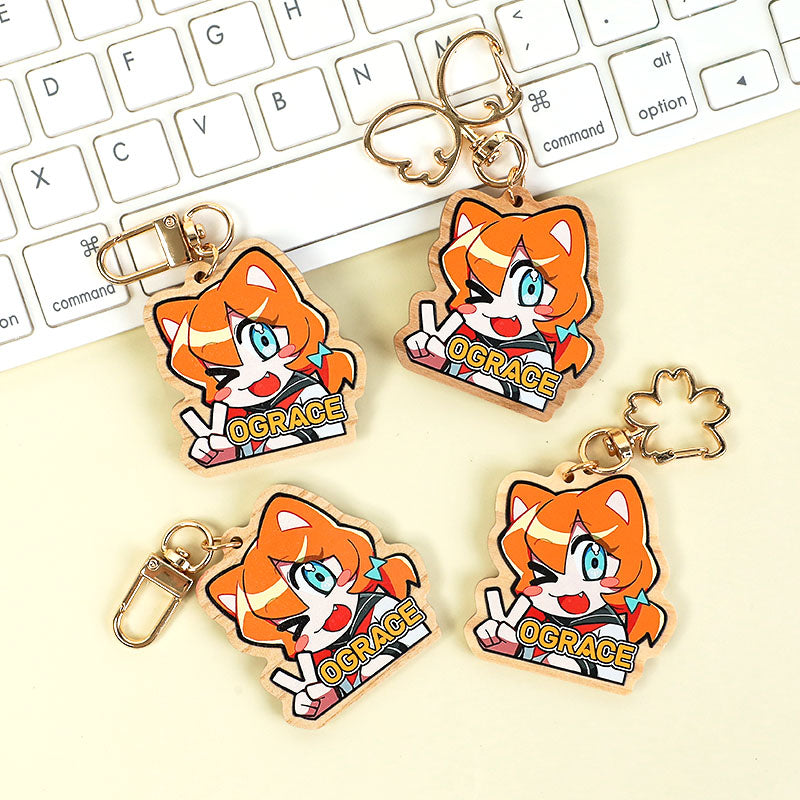  Individuell  Schlüsselanhänger aus Naturholz