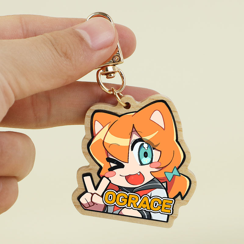  Individuell  Schlüsselanhänger aus Naturholz