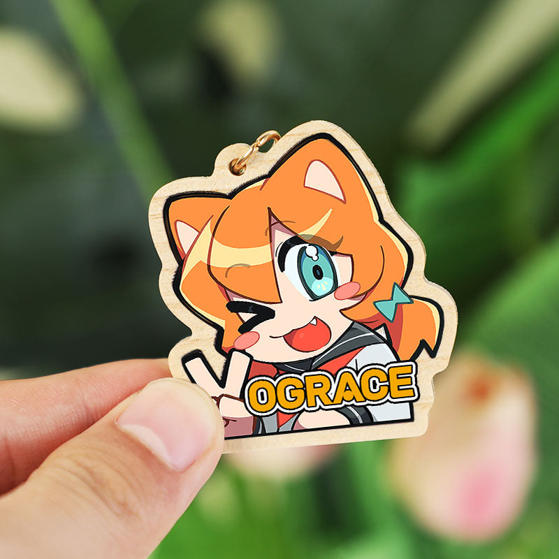  Individuell  Schlüsselanhänger aus Naturholz