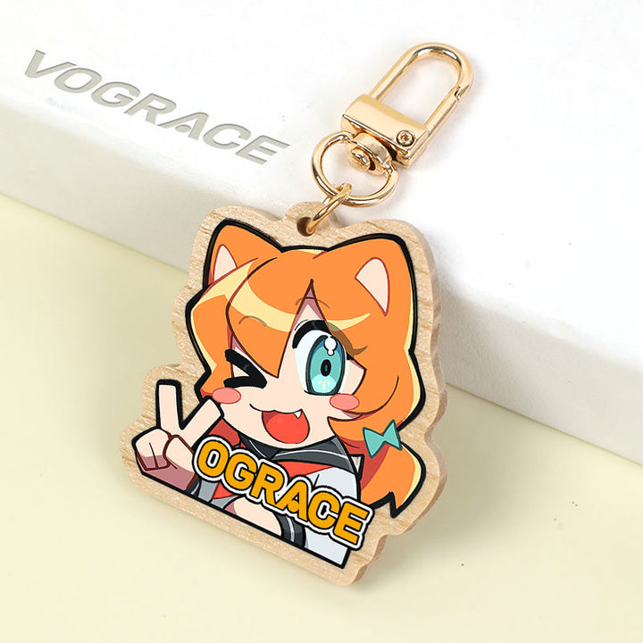  Individuell  Schlüsselanhänger aus Naturholz