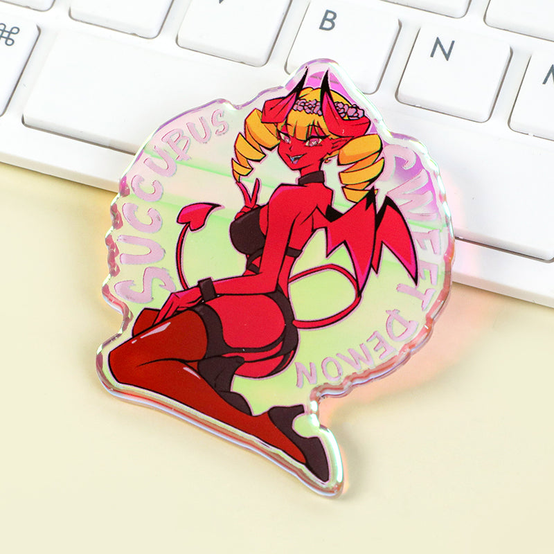 Custom Rainbow Acrylic Rounding Pins