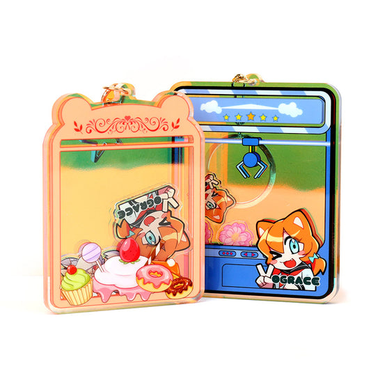 Custom Rainbow Shaker Keychains - VOGRACE