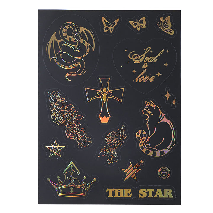 Benutzerdefinierte erhabene Folien-Druckaufkleberblatt 