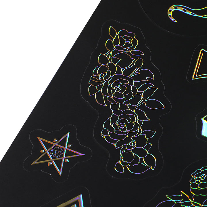 Benutzerdefinierte erhabene Folien-Druckaufkleberblatt 