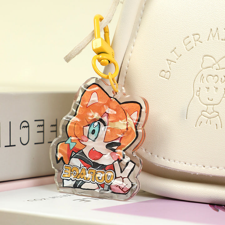 Individuell  Acryl Schlüsselanhänger mit Wellenmuster