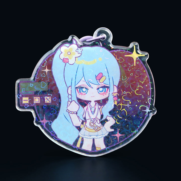 Custom Rounding Clear Acrylic Keychains