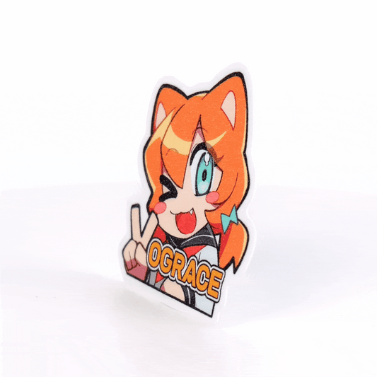 Custom Sand Glitter Frosted Stickers - VOGRACE