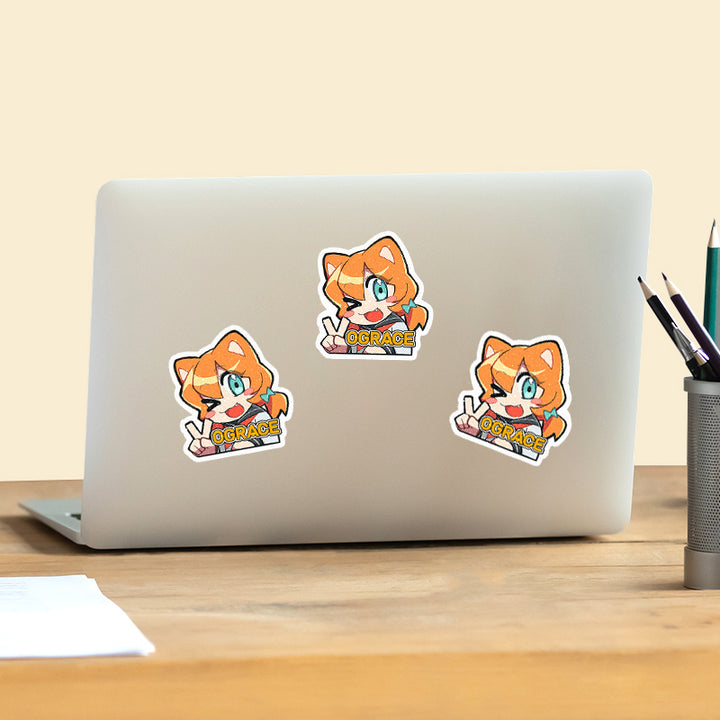 Custom Sand Glitter Frosted Stickers