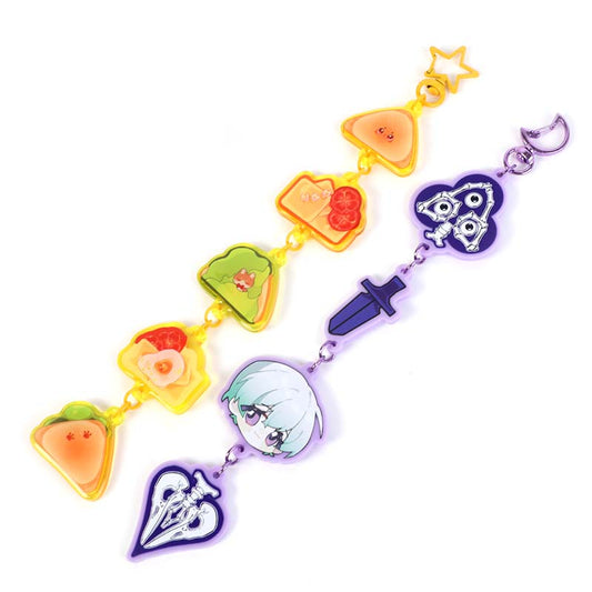 Custom Series Connection Colored Acrylic Keychains