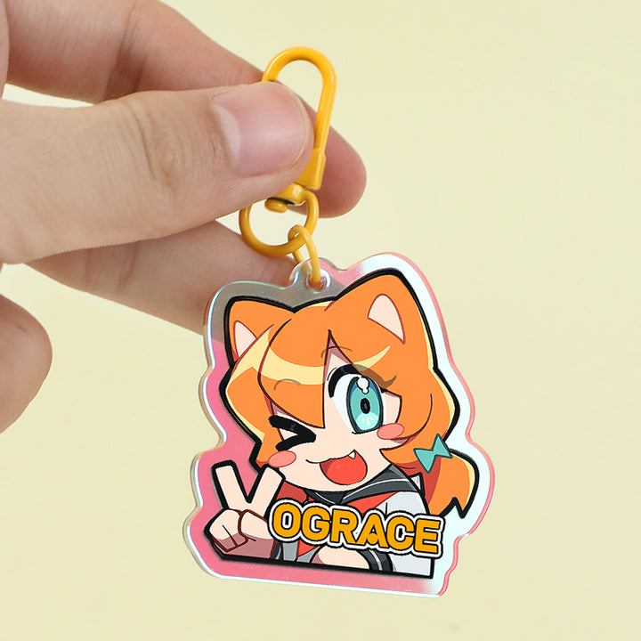 Individuelle Regenbogen Acryl Anhänger