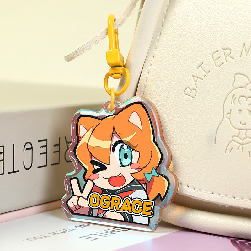 Individuelle Regenbogen Acryl Anhänger