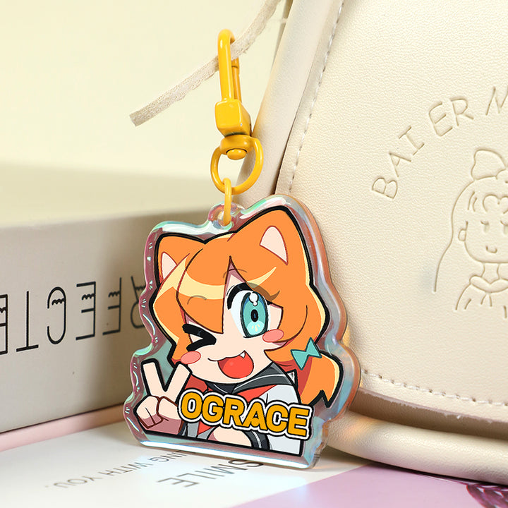 Individuelle Regenbogen Acryl Anhänger