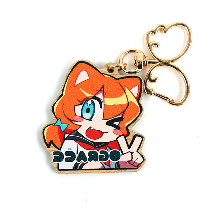 Custom Synthetic Wooden Keychains - VOGRACE