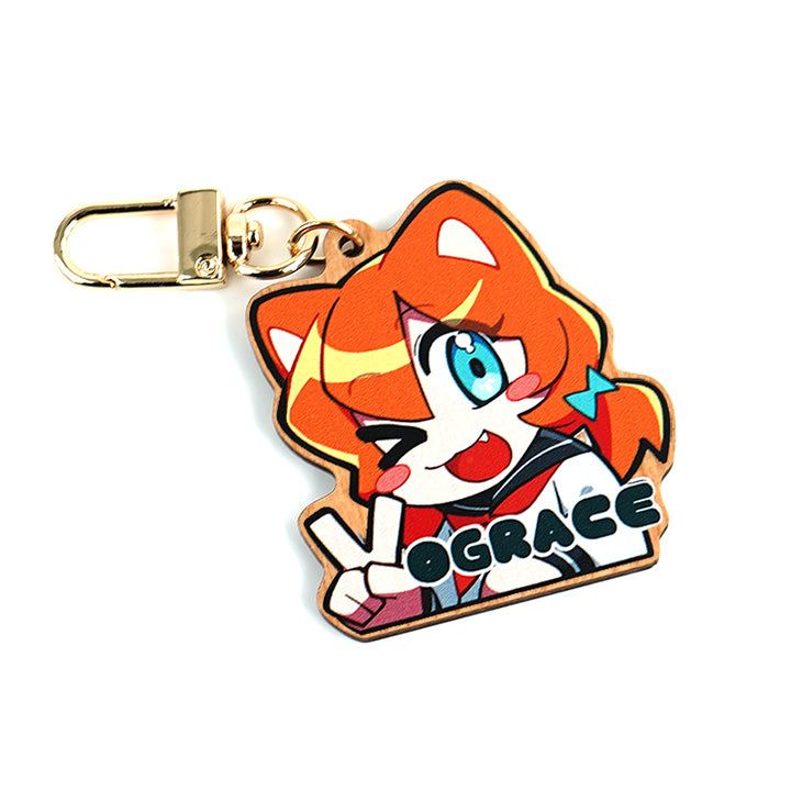 Custom Synthetic Wooden Keychains - VOGRACE