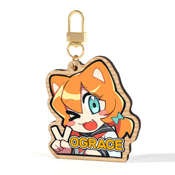 Keychains de madera sintéticos personalizados