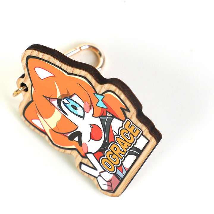 Keychains de madera sintéticos personalizados