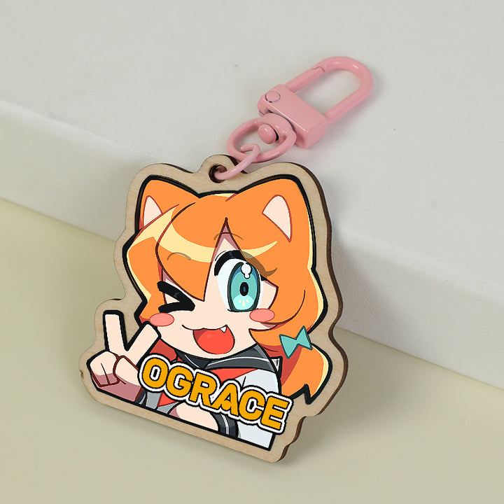 Keychains de madera sintéticos personalizados