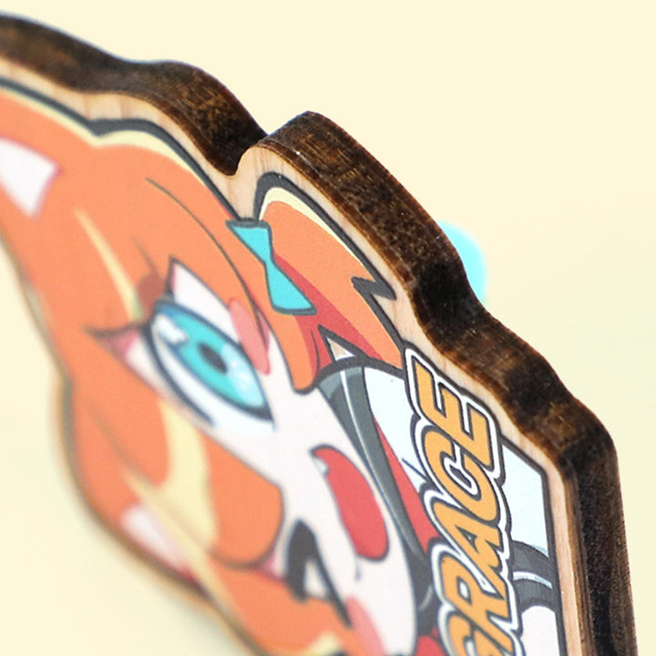 Badges en bois synthétique personnalisés