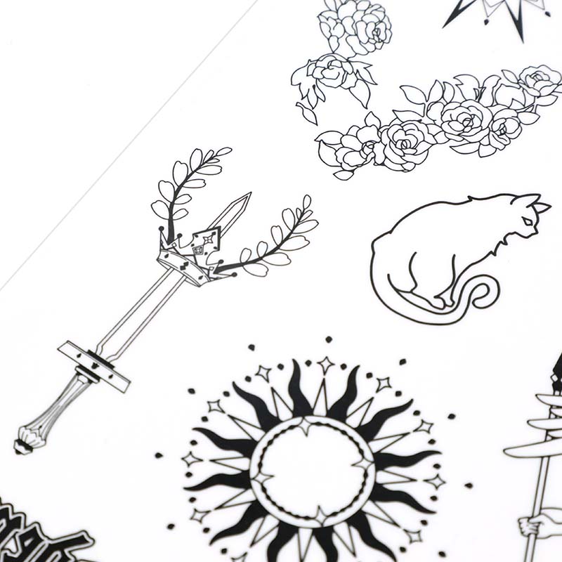 Custom Temporary Tattoo Sticker Sheets