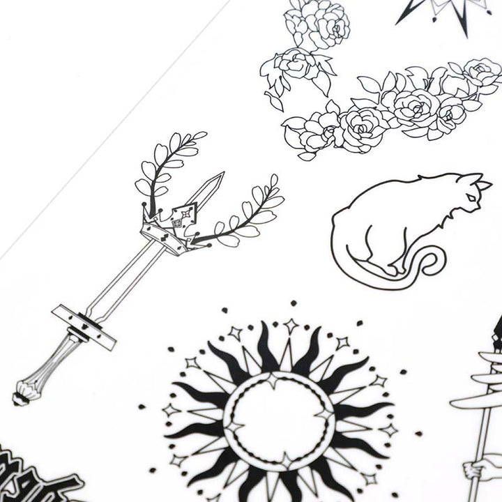 Custom Temporary Tattoo Sticker Sheets