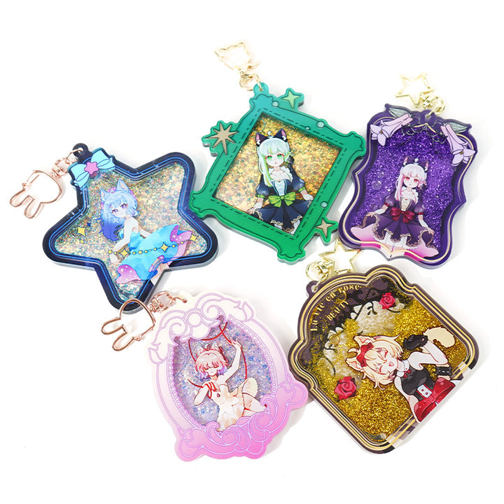 Custom Thicken Quicksand Liquid Keychains - VOGRACE