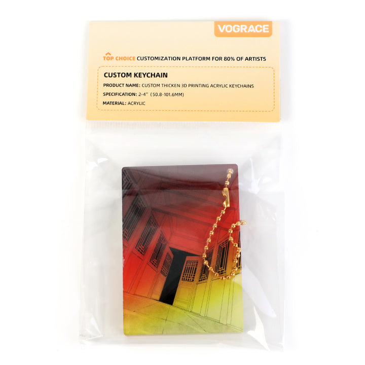 Custom Thickened 3D Keychains