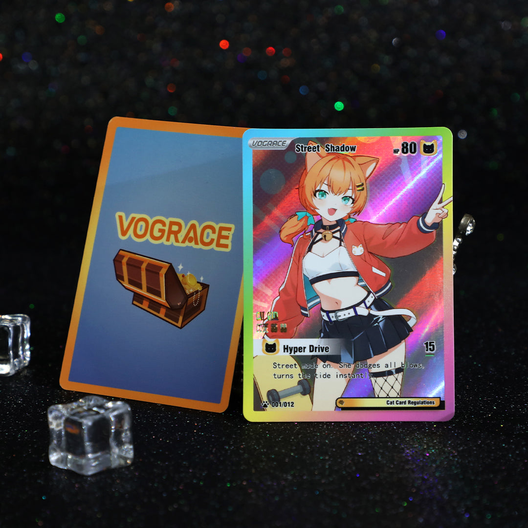 Cartes holographiques rares personnalisées TCG 