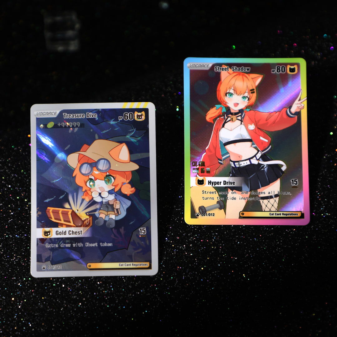 Cartes holographiques rares personnalisées TCG 