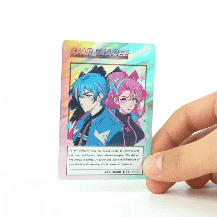 Carte de jeu TCG holographique personnalisée de trading 