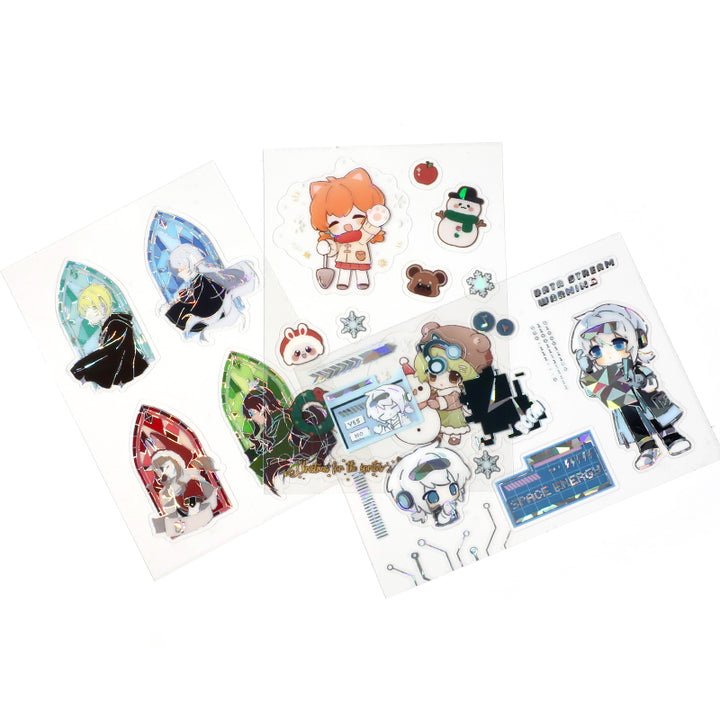 Custom Transparent Raised Foil Sticker Sheet