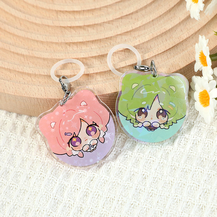 Custom Umbrella Holographic Keychains