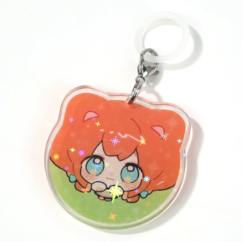 Custom Umbrella Holographic Keychains