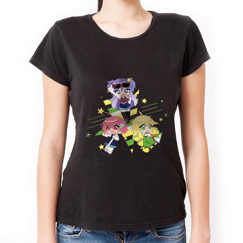 Impresión de camisetas de algodón para mujeres personalizadas, camisetas de cuello redondo 