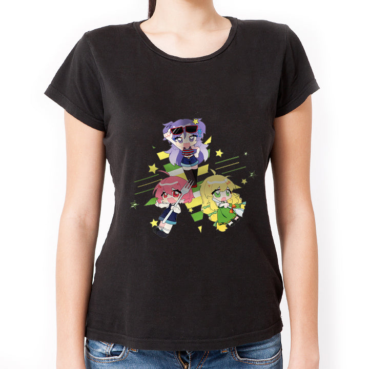 Impresión de camisetas de algodón para mujeres personalizadas, camisetas de cuello redondo 