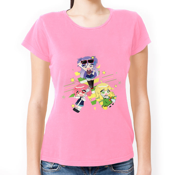 Impresión de camisetas de algodón para mujeres personalizadas, camisetas de cuello redondo 