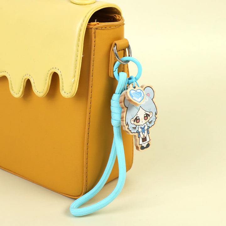 Custom Wooden Braided Lanyard Keychain With Rope