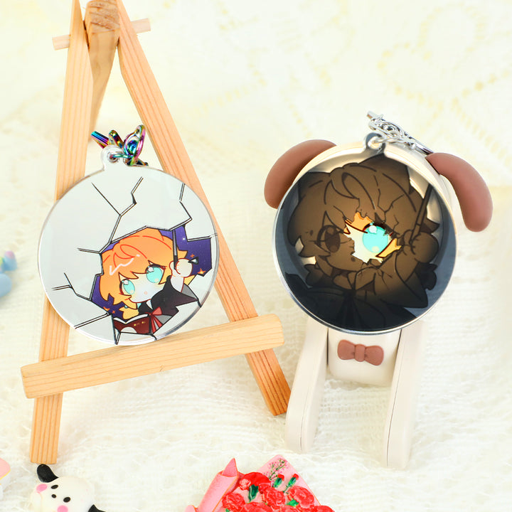 Custom Magic Mirror Perspective Acrylic Keychains - VOGRACE