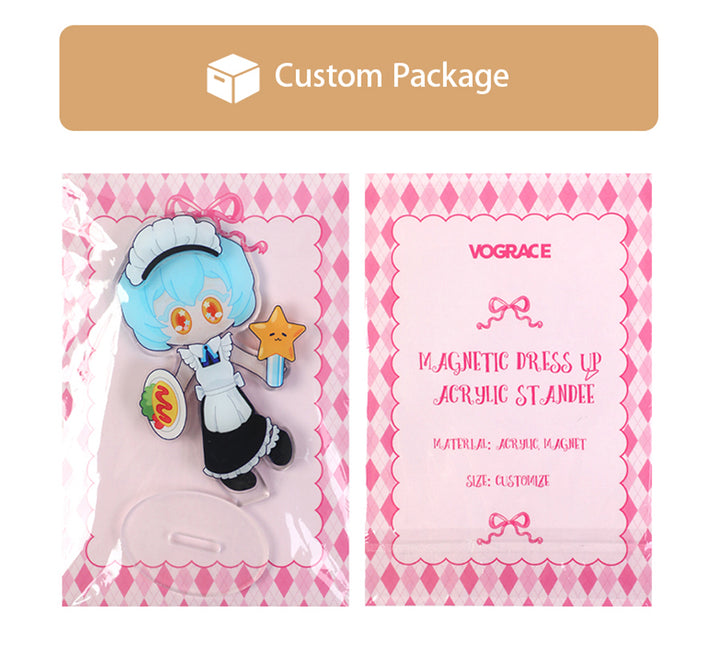 Custom Magnetic Dress-up Acrylic Standees - VOGRACE