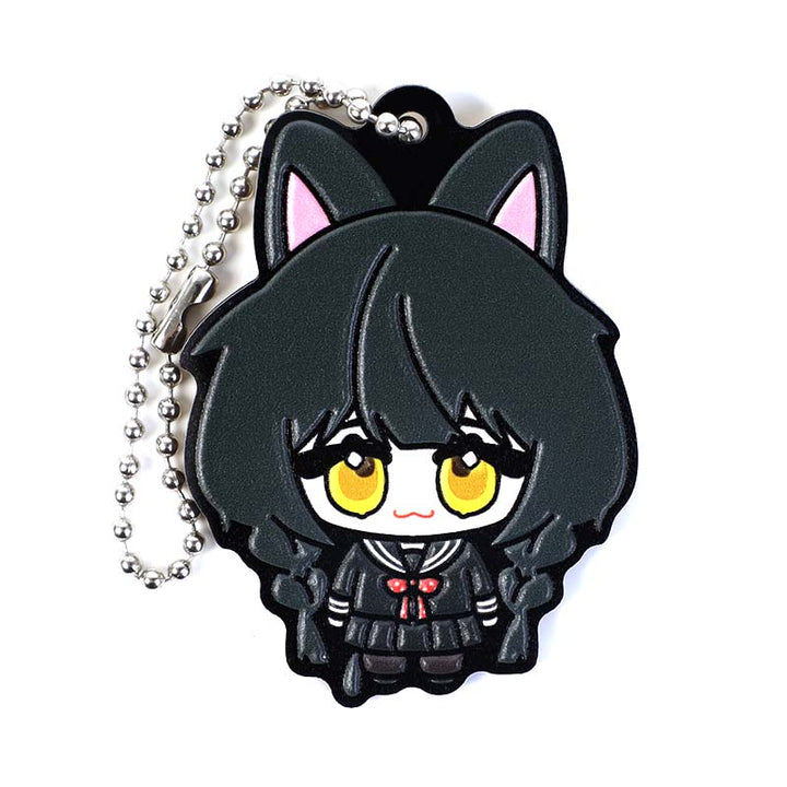 Custom Synthetic Wooden Soft Rubble Keychains