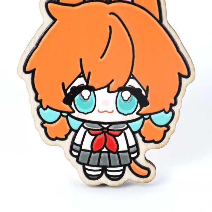 Custom Synthetic Wooden Soft Rubble Keychains